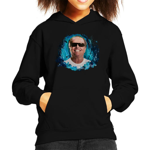 Sidney Maurer Original Portrait Of Jack Nicholson Kid's Hooded Sweatshirt
