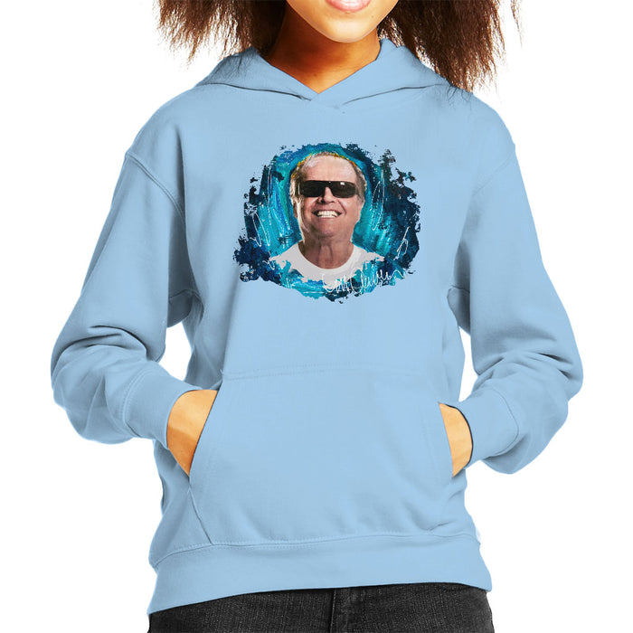 Sidney Maurer Original Portrait Of Jack Nicholson Kid's Hooded Sweatshirt