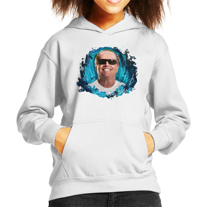 Sidney Maurer Original Portrait Of Jack Nicholson Kid's Hooded Sweatshirt