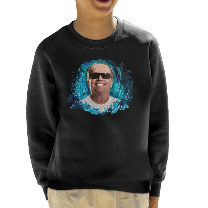 Sidney Maurer Original Portrait Of Jack Nicholson Kid's Sweatshirt