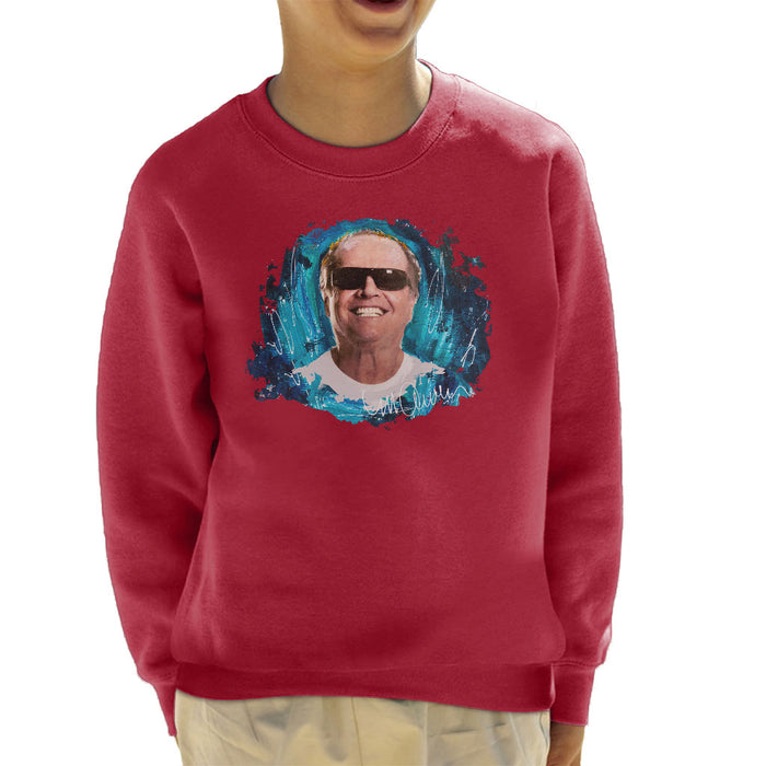 Sidney Maurer Original Portrait Of Jack Nicholson Kid's Sweatshirt