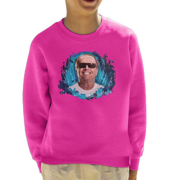 Sidney Maurer Original Portrait Of Jack Nicholson Kid's Sweatshirt