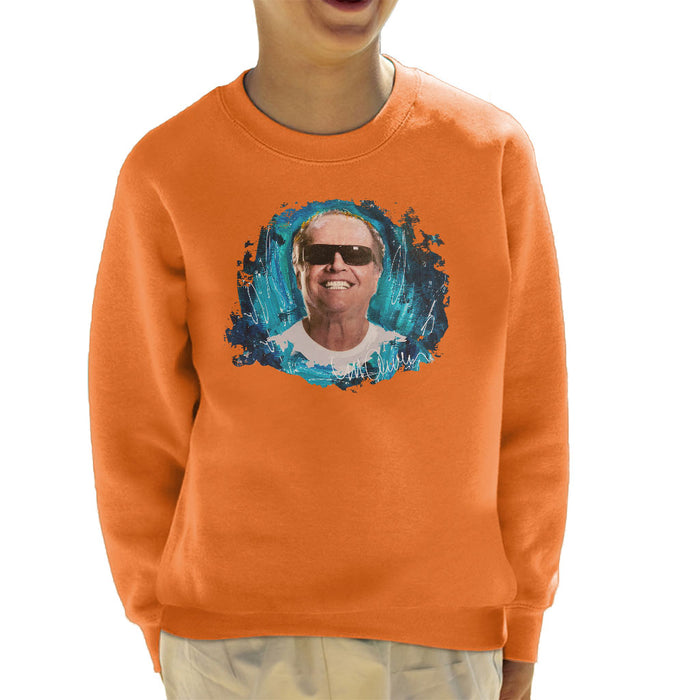 Sidney Maurer Original Portrait Of Jack Nicholson Kid's Sweatshirt