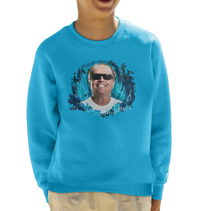 Sidney Maurer Original Portrait Of Jack Nicholson Kid's Sweatshirt