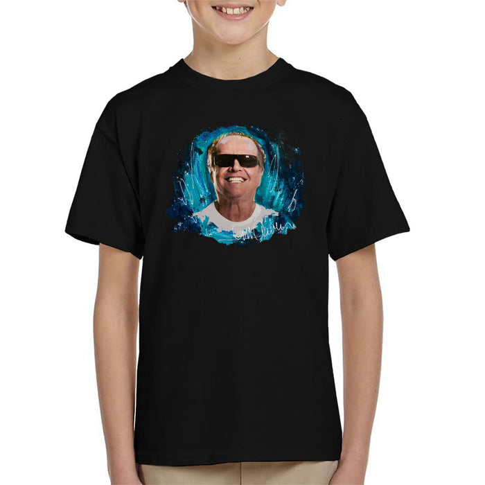 Sidney Maurer Original Portrait Of Jack Nicholson Kid's T-Shirt