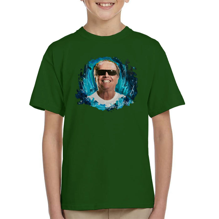 Sidney Maurer Original Portrait Of Jack Nicholson Kid's T-Shirt
