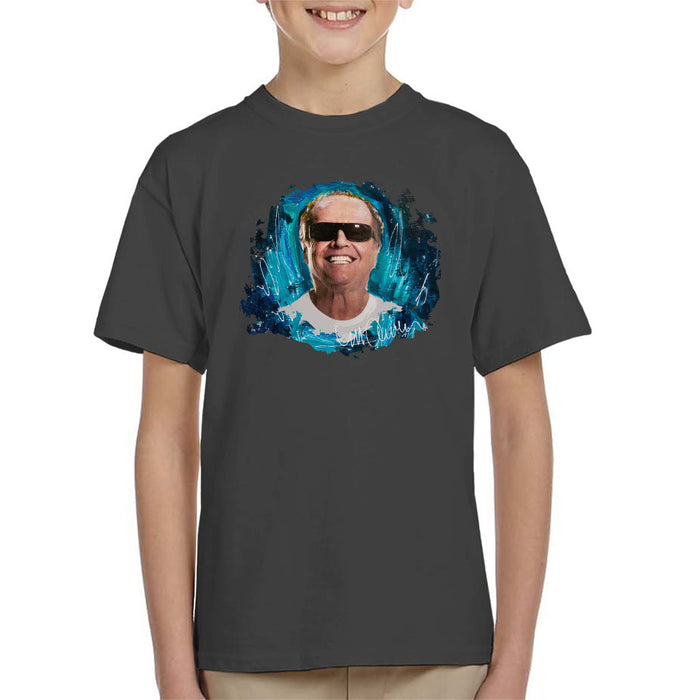 Sidney Maurer Original Portrait Of Jack Nicholson Kid's T-Shirt