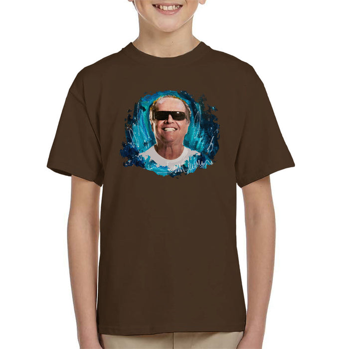 Sidney Maurer Original Portrait Of Jack Nicholson Kid's T-Shirt