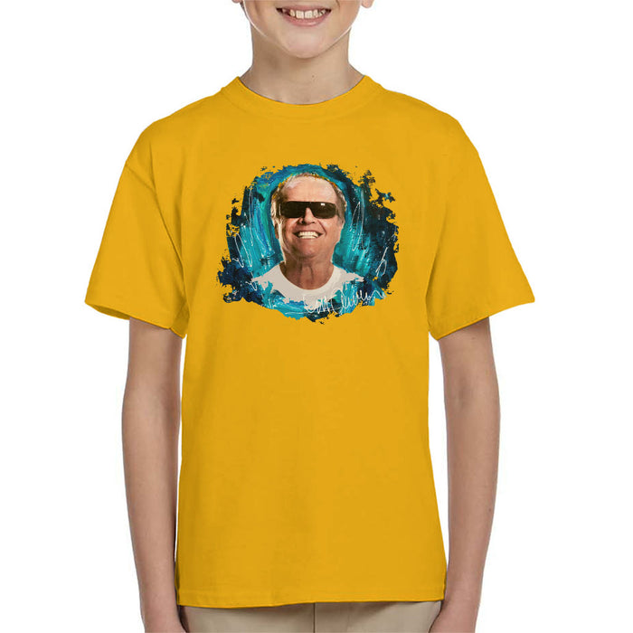 Sidney Maurer Original Portrait Of Jack Nicholson Kid's T-Shirt