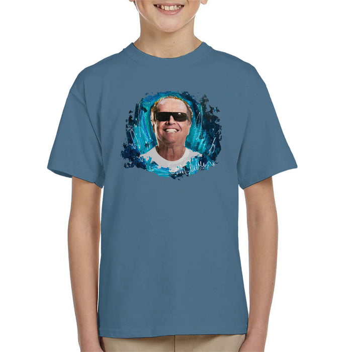 Sidney Maurer Original Portrait Of Jack Nicholson Kid's T-Shirt