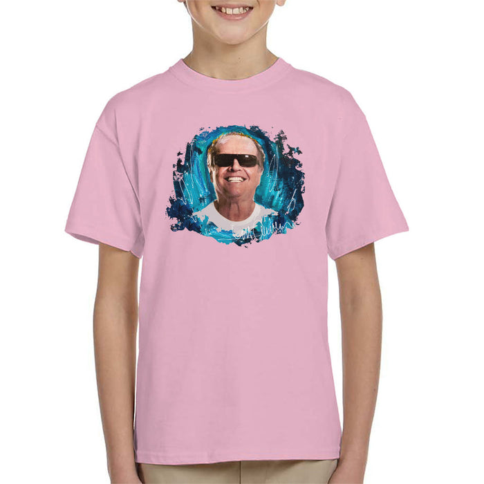 Sidney Maurer Original Portrait Of Jack Nicholson Kid's T-Shirt