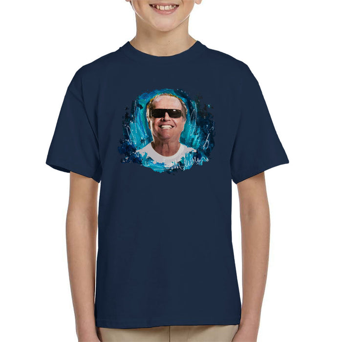 Sidney Maurer Original Portrait Of Jack Nicholson Kid's T-Shirt