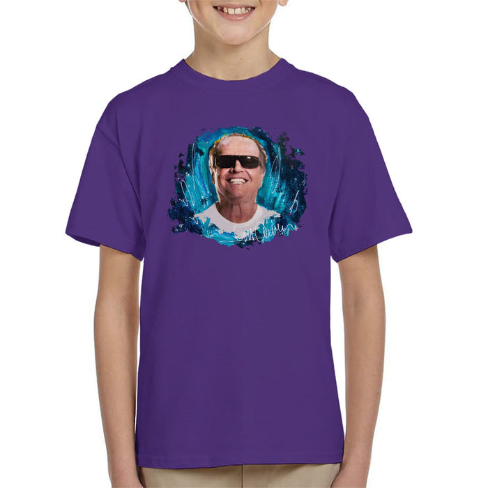 Sidney Maurer Original Portrait Of Jack Nicholson Kid's T-Shirt