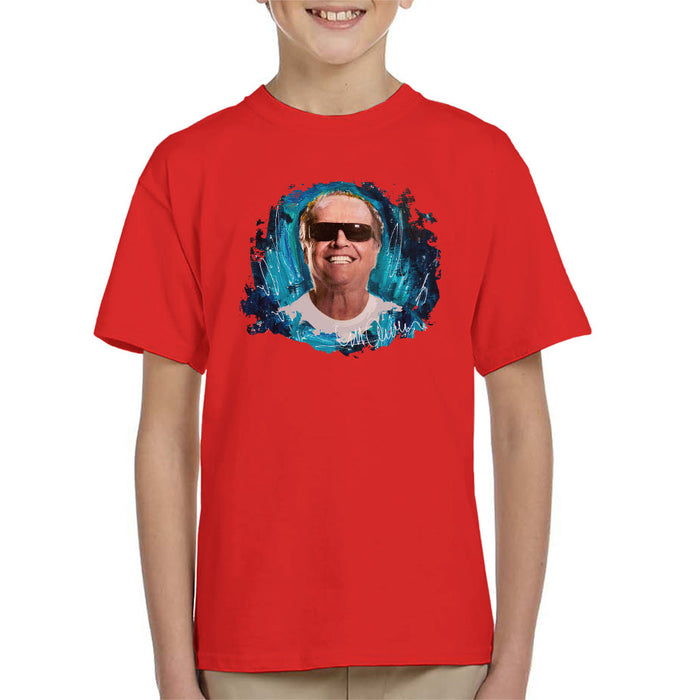 Sidney Maurer Original Portrait Of Jack Nicholson Kid's T-Shirt