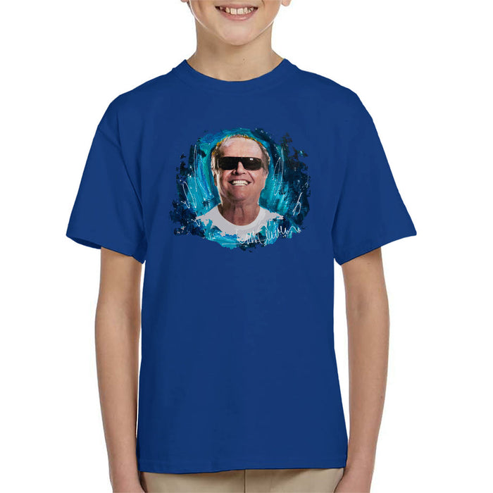 Sidney Maurer Original Portrait Of Jack Nicholson Kid's T-Shirt