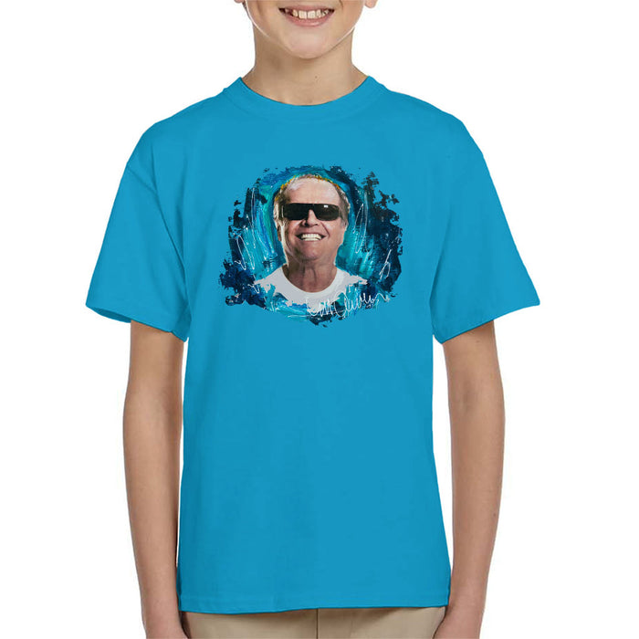 Sidney Maurer Original Portrait Of Jack Nicholson Kid's T-Shirt