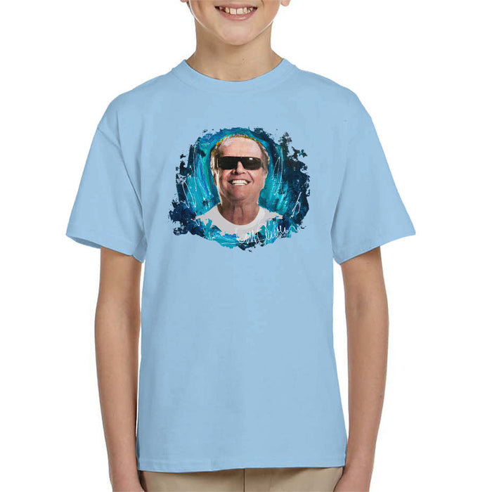 Sidney Maurer Original Portrait Of Jack Nicholson Kid's T-Shirt
