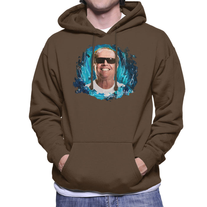 Sidney Maurer Original Portrait Of Jack Nicholson Men's Hooded Sweatshirt