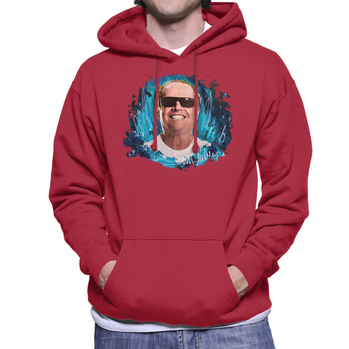 Sidney Maurer Original Portrait Of Jack Nicholson Men's Hooded Sweatshirt