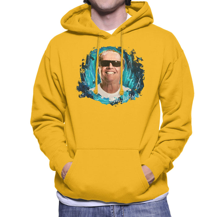 Sidney Maurer Original Portrait Of Jack Nicholson Men's Hooded Sweatshirt