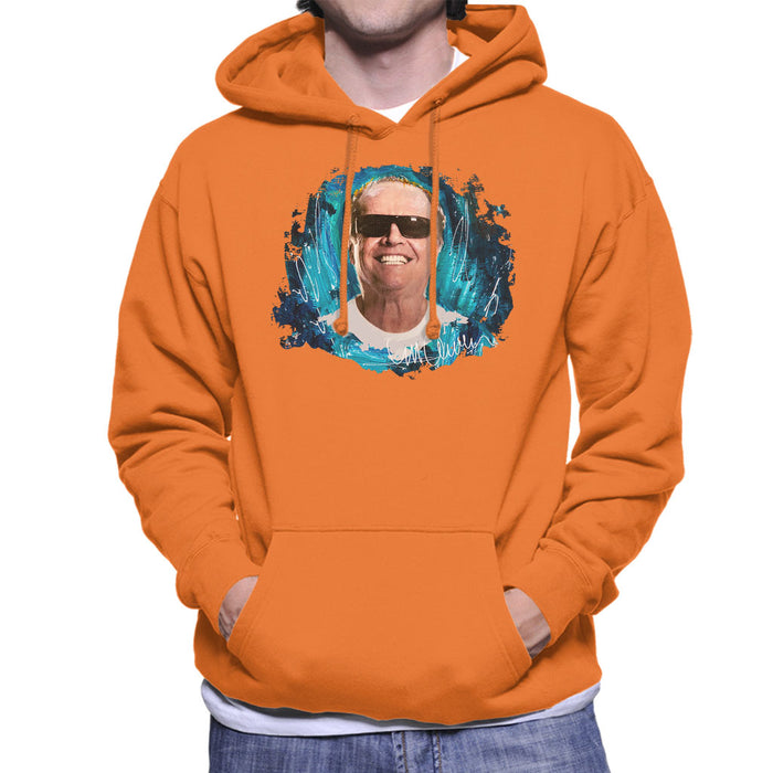 Sidney Maurer Original Portrait Of Jack Nicholson Men's Hooded Sweatshirt