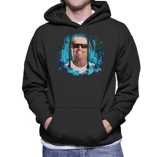 Sidney Maurer Original Portrait Of Jack Nicholson Men's Hooded Sweatshirt