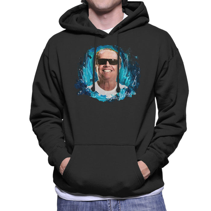 Sidney Maurer Original Portrait Of Jack Nicholson Men's Hooded Sweatshirt