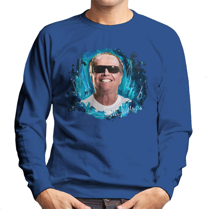 Sidney Maurer Original Portrait Of Jack Nicholson Men's Sweatshirt