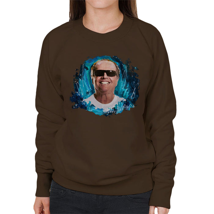 Sidney Maurer Original Portrait Of Jack Nicholson Women's Sweatshirt