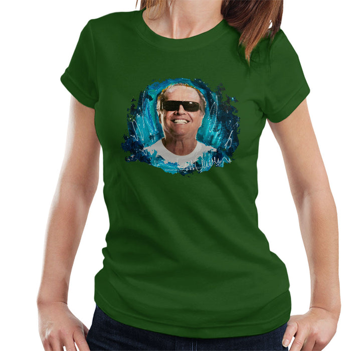 Sidney Maurer Original Portrait Of Jack Nicholson Women's T-Shirt