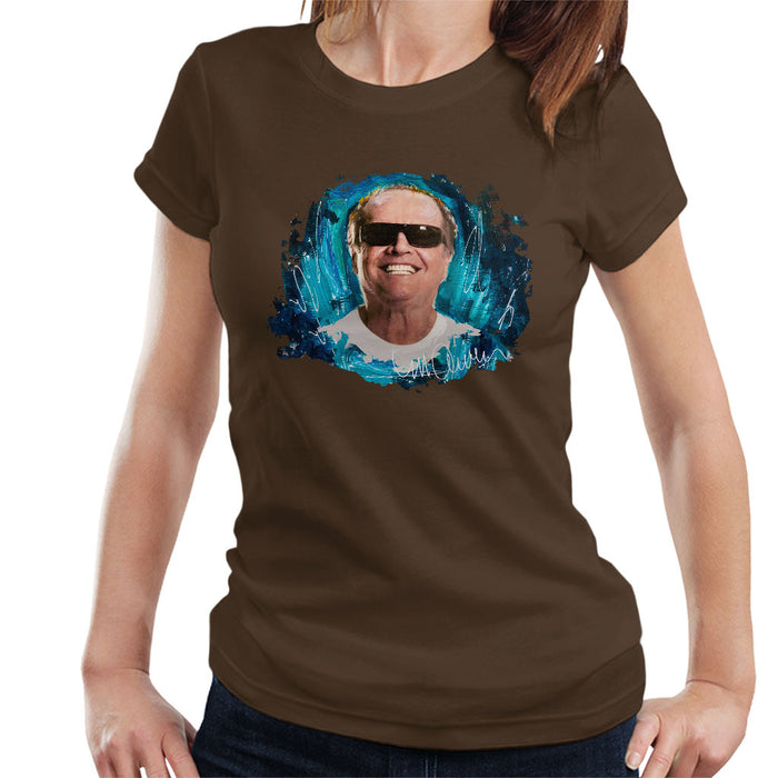 Sidney Maurer Original Portrait Of Jack Nicholson Women's T-Shirt