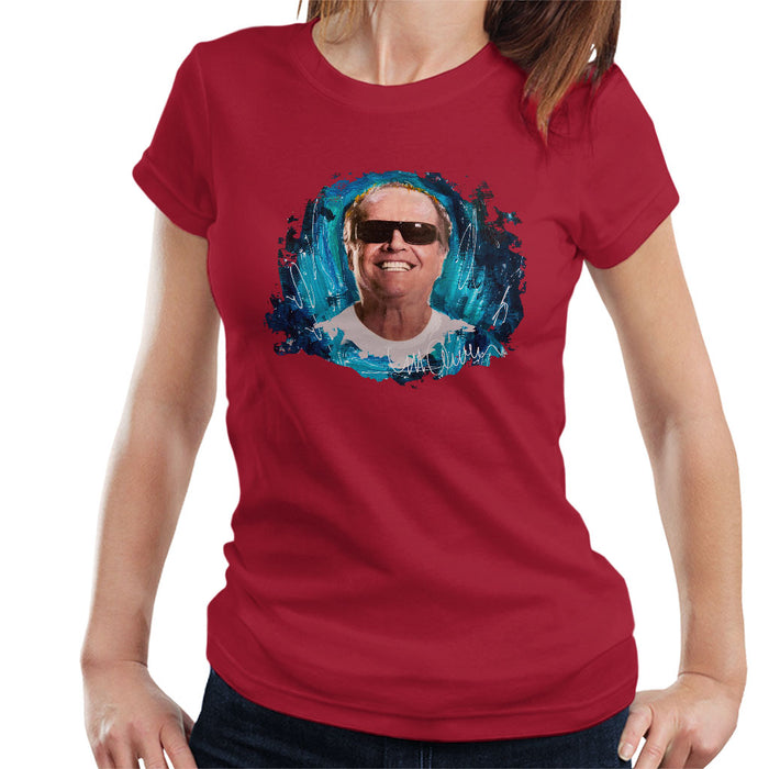 Sidney Maurer Original Portrait Of Jack Nicholson Women's T-Shirt