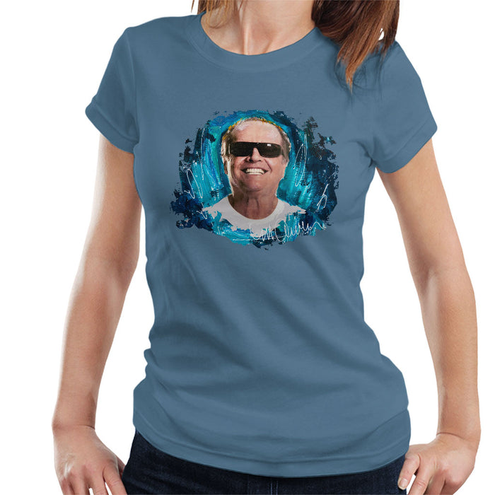 Sidney Maurer Original Portrait Of Jack Nicholson Women's T-Shirt