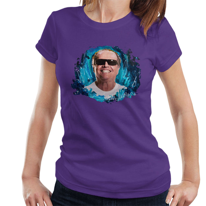 Sidney Maurer Original Portrait Of Jack Nicholson Women's T-Shirt