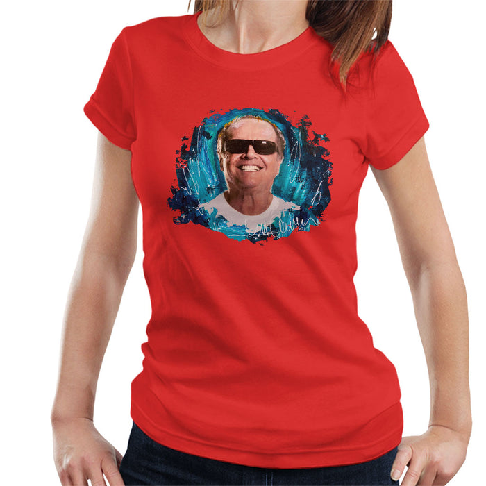 Sidney Maurer Original Portrait Of Jack Nicholson Women's T-Shirt