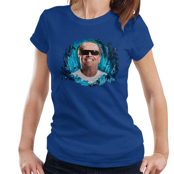 Sidney Maurer Original Portrait Of Jack Nicholson Women's T-Shirt