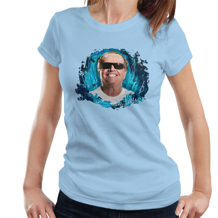 Sidney Maurer Original Portrait Of Jack Nicholson Women's T-Shirt