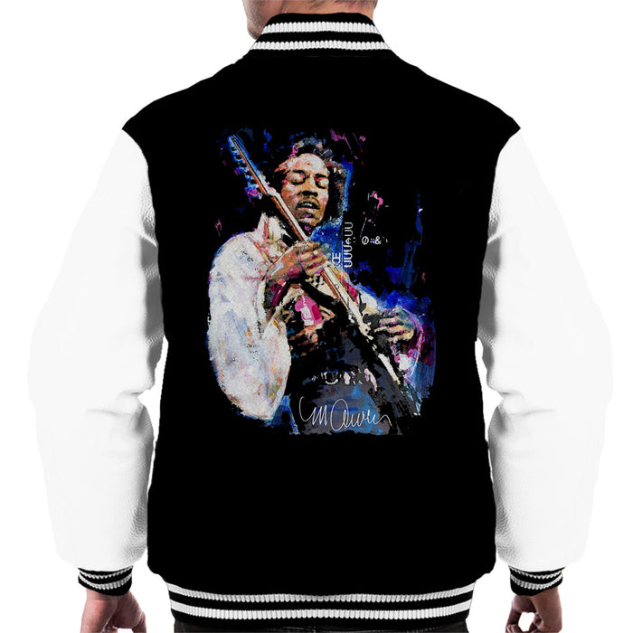 Sidney Maurer Original Portrait Of Jimi Hendrix Men's Varsity Jacket