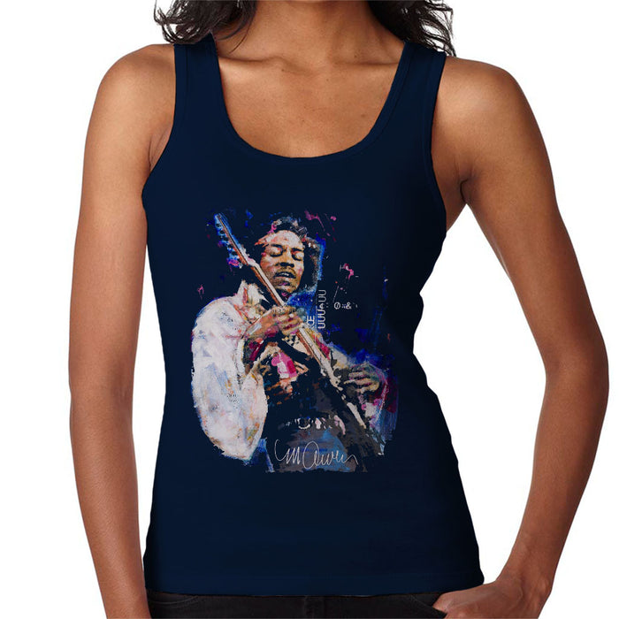 Sidney Maurer Original Portrait Of Jimi Hendrix Women's Vest