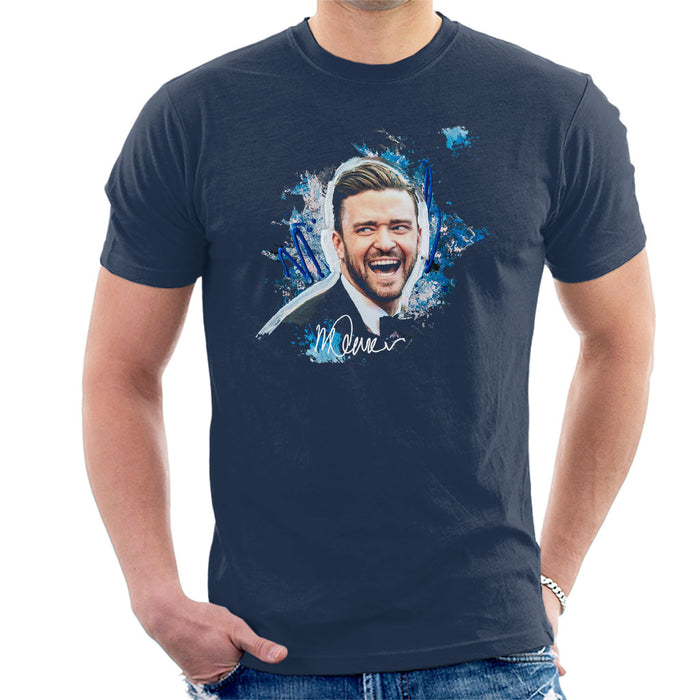 Sidney Maurer Original Portrait Of Justin Timberlake Men's T-Shirt