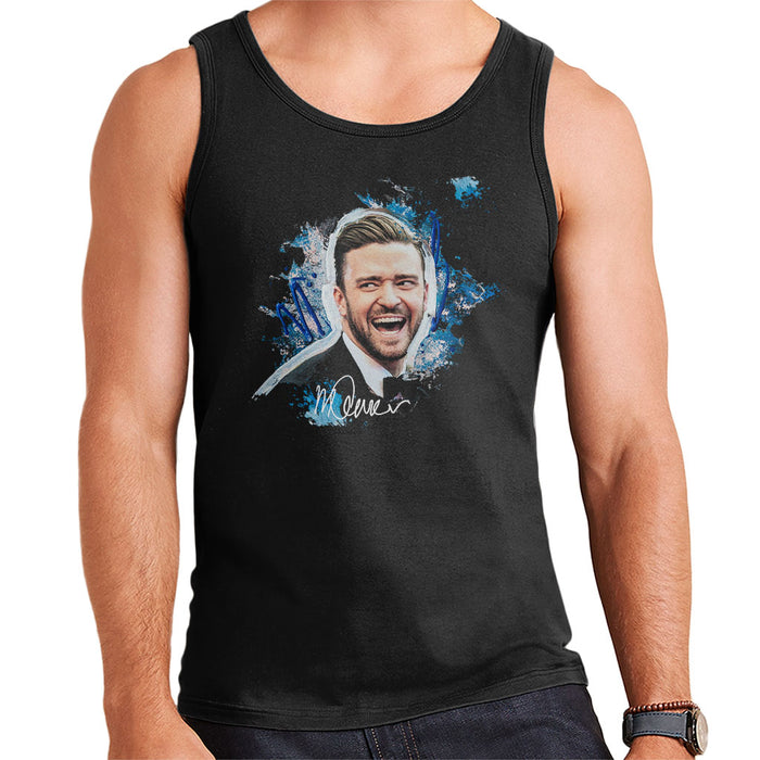 Sidney Maurer Original Portrait Of Justin Timberlake Men's Vest
