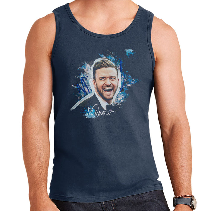 Sidney Maurer Original Portrait Of Justin Timberlake Men's Vest