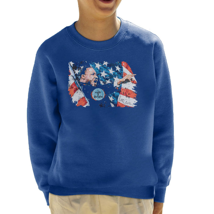 Sidney Maurer Original Portrait Of Martin Luther King Kid's Sweatshirt