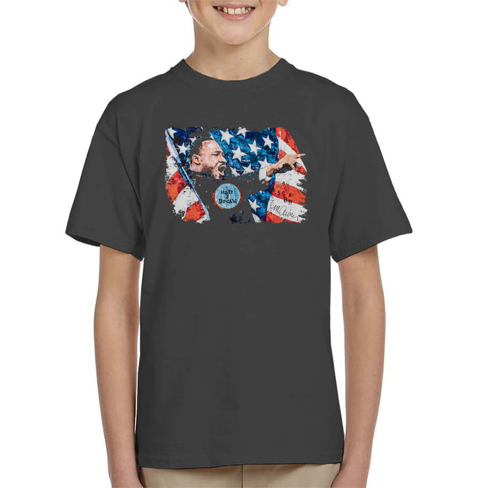 Sidney Maurer Original Portrait Of Martin Luther King Kid's T-Shirt