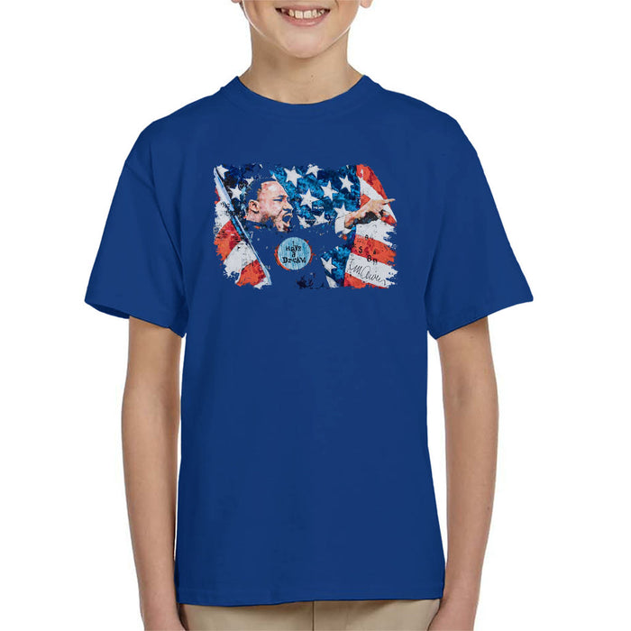 Sidney Maurer Original Portrait Of Martin Luther King Kid's T-Shirt