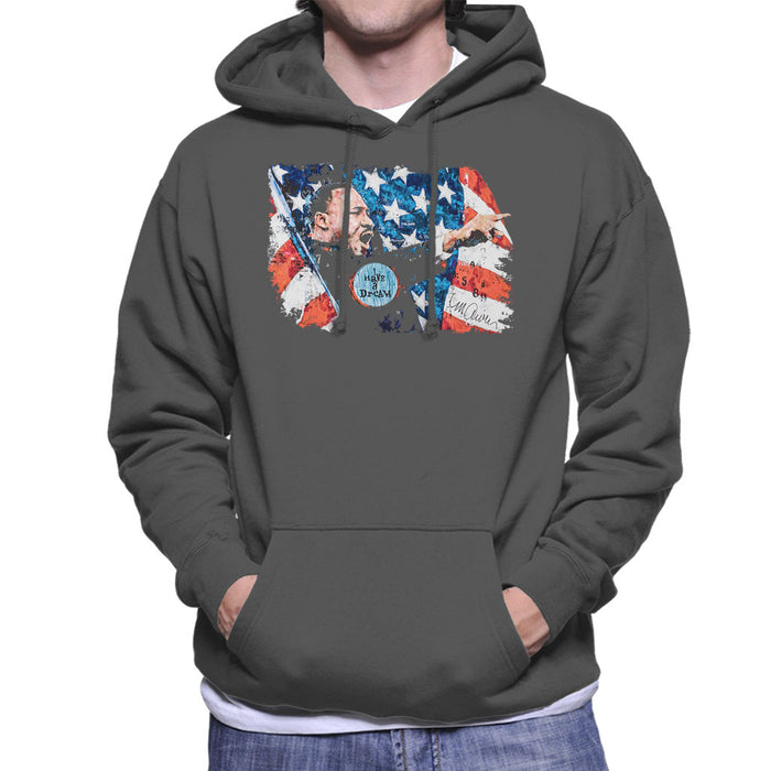 Sidney Maurer Original Portrait Of Martin Luther King Men's Hooded Sweatshirt