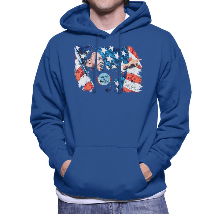 Sidney Maurer Original Portrait Of Martin Luther King Men's Hooded Sweatshirt