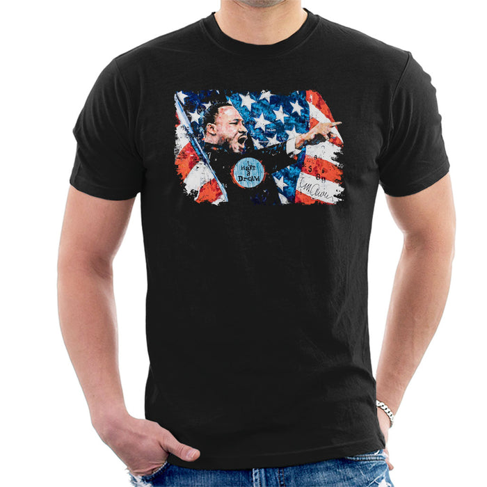 Sidney Maurer Original Portrait Of Martin Luther King Men's T-Shirt