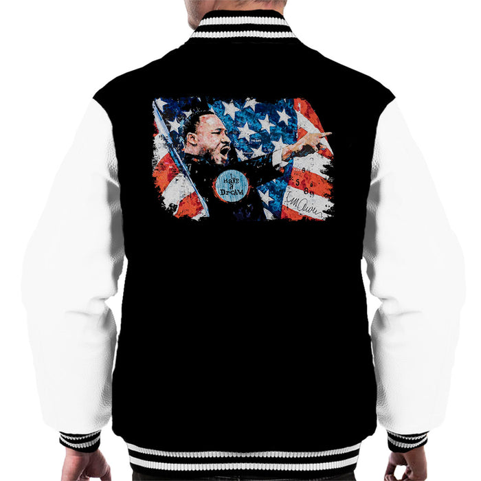 Sidney Maurer Original Portrait Of Martin Luther King Men's Varsity Jacket