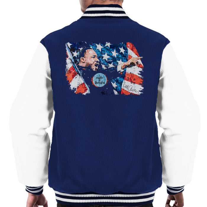 Sidney Maurer Original Portrait Of Martin Luther King Men's Varsity Jacket